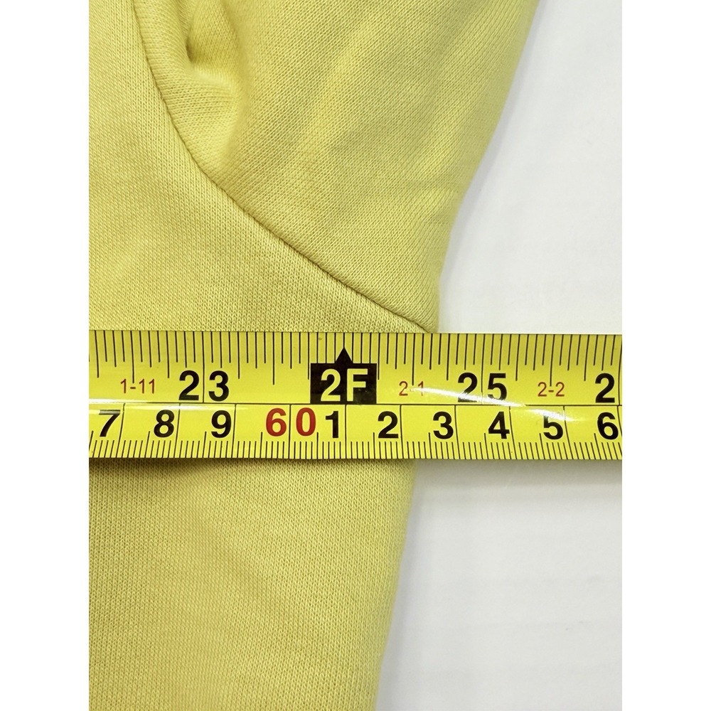 Nike Sportswear Floral Logo Cropped Hoodie Lemon Chiffon Yellow Women's L - Picture 6 of 7